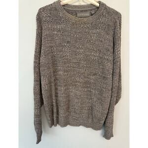 Oscar de la Renta Vintage Grey Men’s Textured Knit Sweater Made in USA – Size M